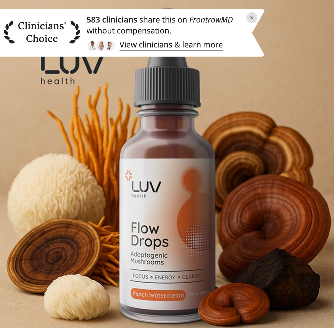 LUV Flow Drops bottle